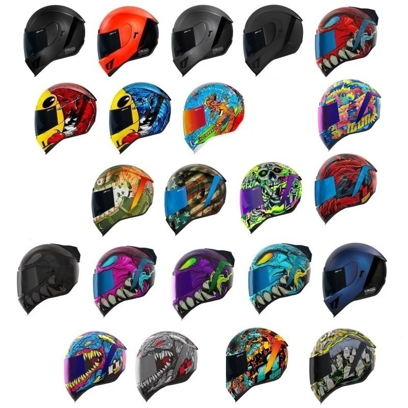 Icon Airform Full Face Street Motorcycle Helmet - Pick Size & Color-0