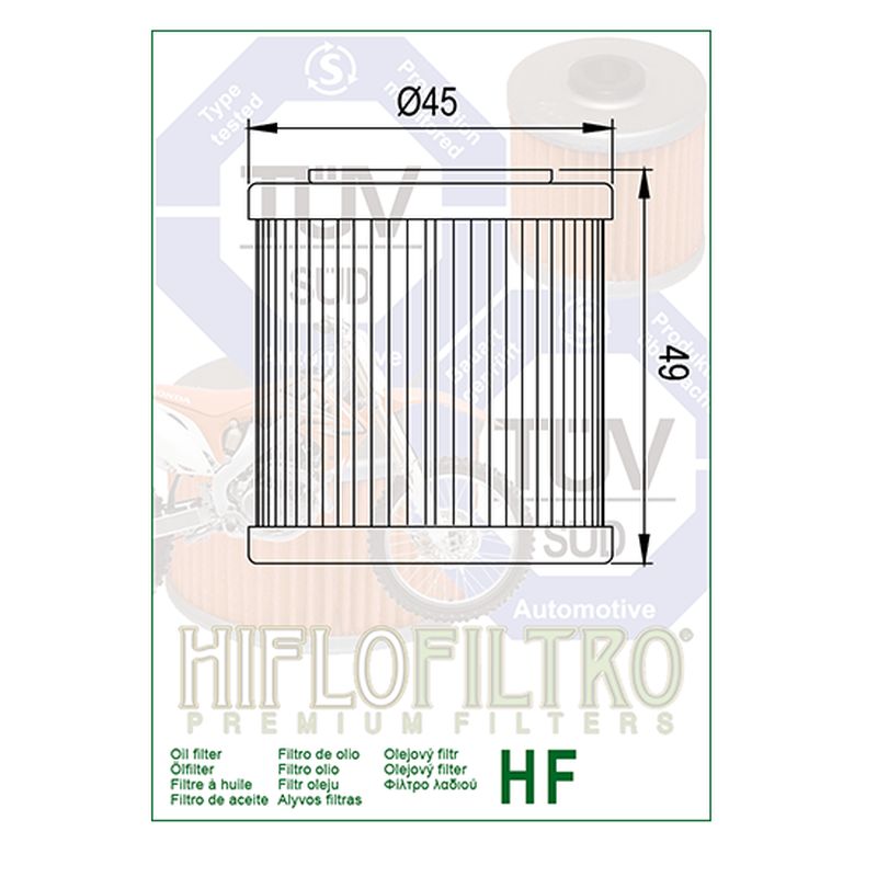 HifloFiltro Air Filter & Oil Filter Kit Aprilia 450 550 RXV SXV Enduro Street-229527