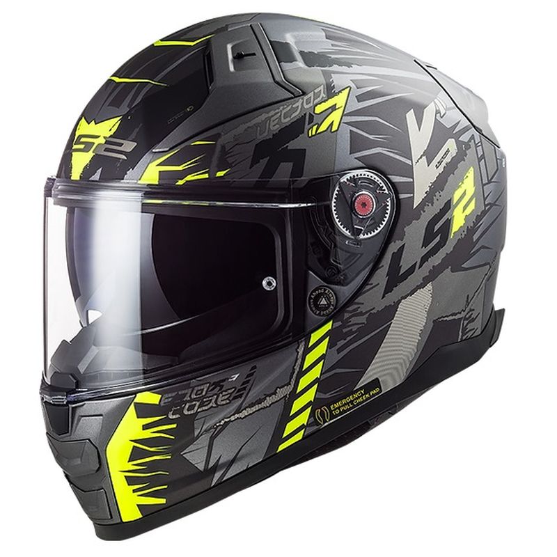 LS2 Citation II Full Face Street Motorcycle Helmet - Pick Size & Color-234023
