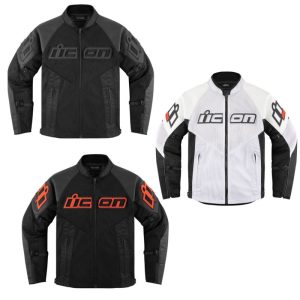 Icon Mesh AF Street Motorcycle Leather Jacket - Pick Color/Size-0