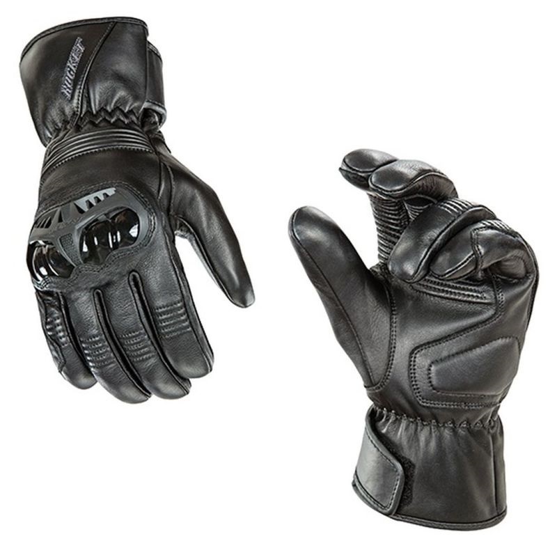 2024 Joe Rocket Sonic Sport Street Motorcycle Black Leather Gloves - Pick Size -0