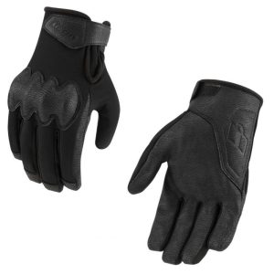 2024 Icon PDX3 CE Street Motorcycle Waterproof Black Gloves - Pick Size-0