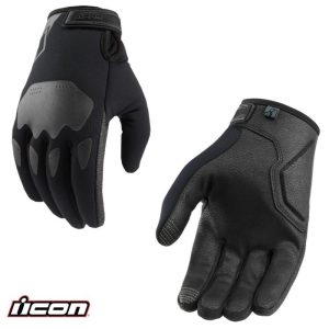 2024 Icon Hooligan Insulated CE Street Motorcycle Gloves - Pick Size -0
