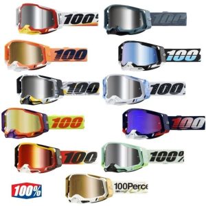 100% Racecraft 2 Mirrored Lens Motocross Offroad ATV Goggles - Pick Color-0