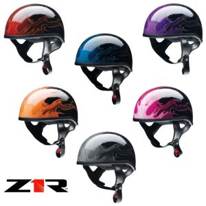 Z1R CC Beanie Hellfire Half Face Street Motorcycle Helmet - Pick Size & Color-0