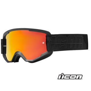 2024 Icon Airflite Motocross Offroad ATV Riding Goggles - Black-0