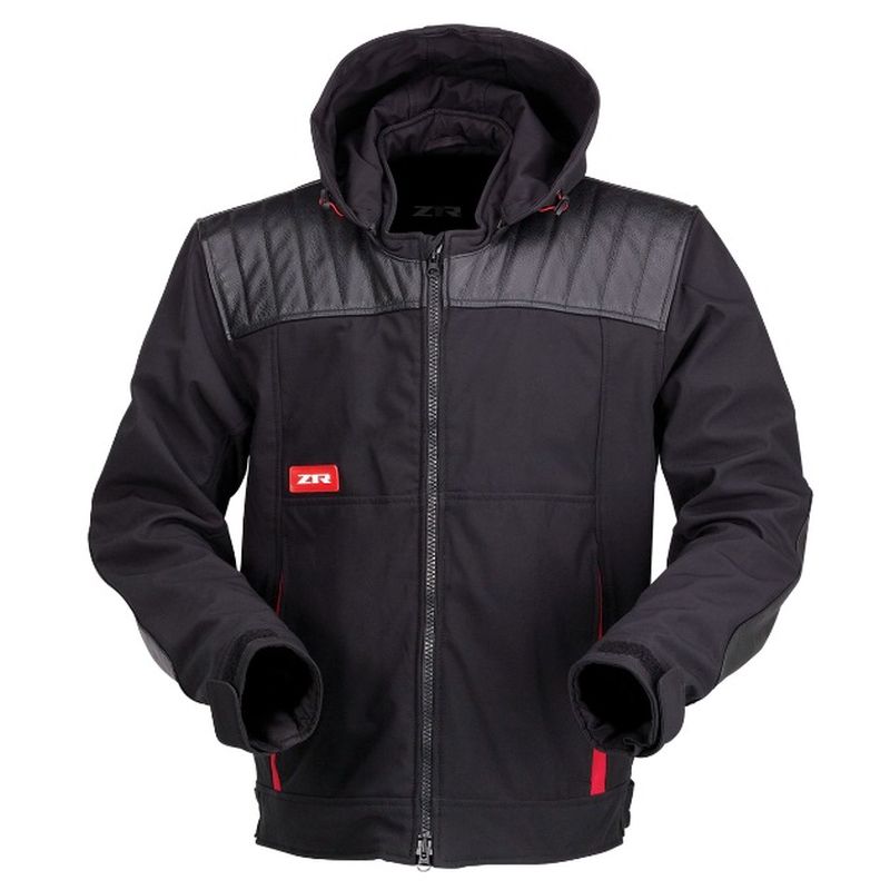 Z1R Armored Textile/Leather Street Motorcycle Black/Red Jacket - Pick Size-249514
