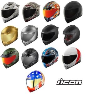 Icon Domain Full Face Street Motorcycle Riding Helmet - Pick Size & Color-0