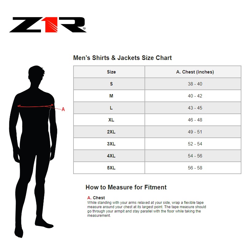 Z1R Armored Textile/Leather Street Motorcycle Black/Red Jacket - Pick Size-249512