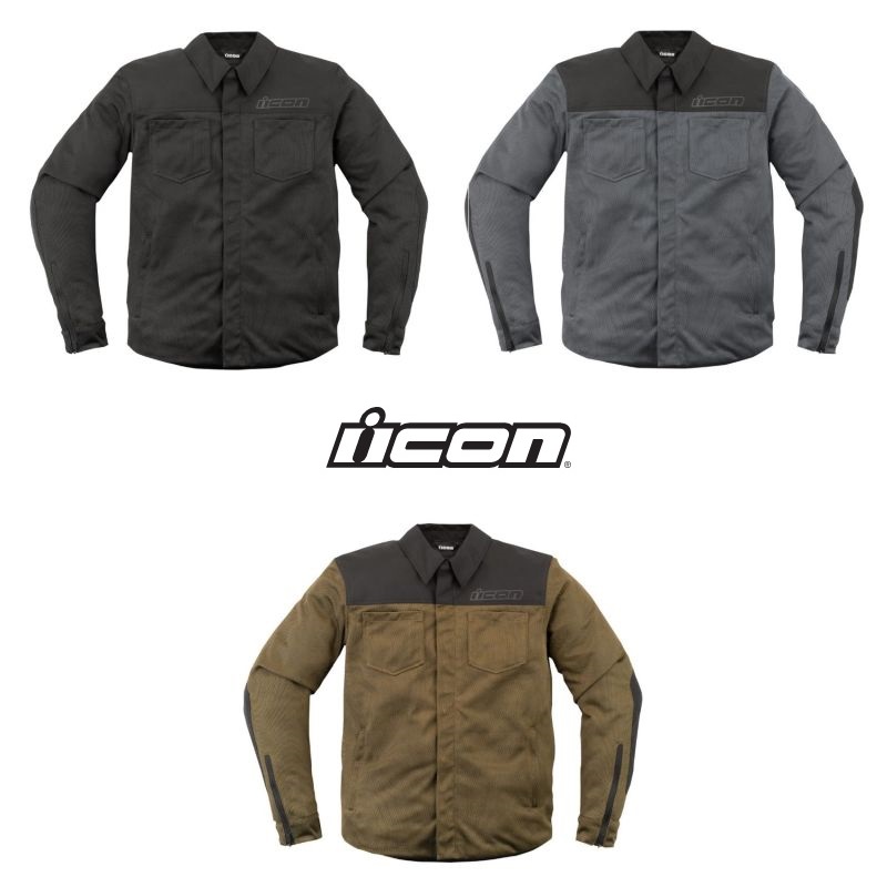 Icon Upstate Mesh CE Street Motorcycle Riding Jacket - Pick Size & Color-0