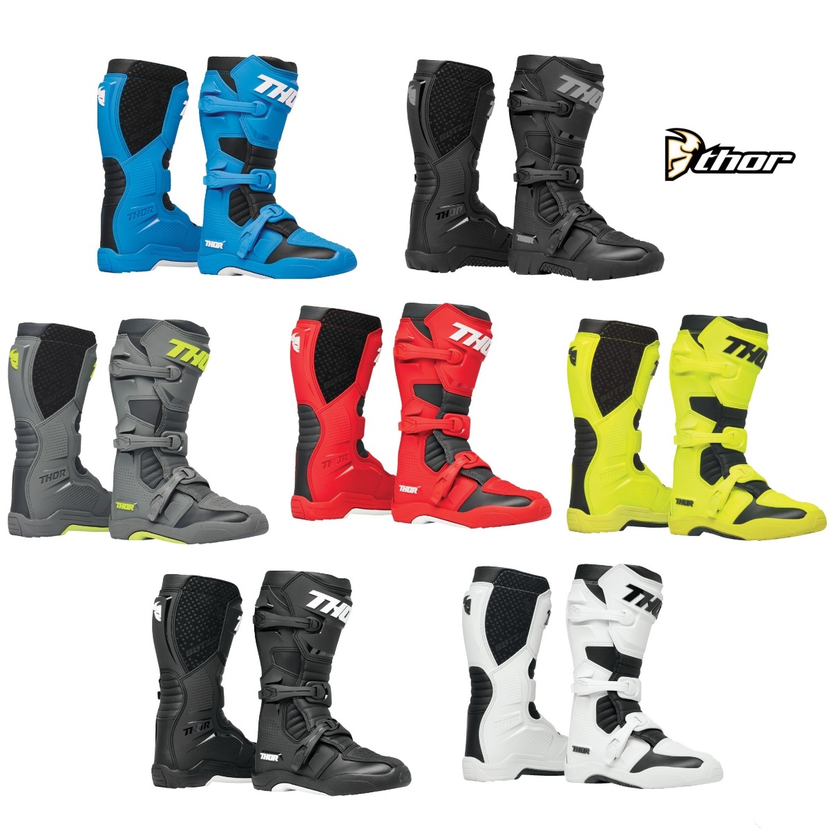 Thor Blitz XR ATV Motocross Offroad Men Boots - Pick Size & Color-0