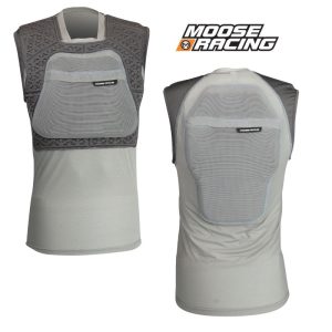 Moose Racing XCR Motocross Offroad Vest Chest Protector Grey - Pick Size-0
