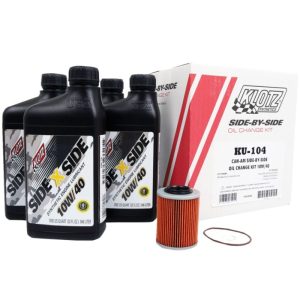 Klotz Full Synthetic Oil Change Kit 10W-40 Can-Am Maverick X3 Turbo 4x4 17-23-0