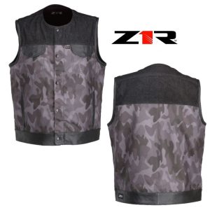 2024 Z1R Nightfire Camo Men Street Motorcycle Vest - Pick Size/Color-0