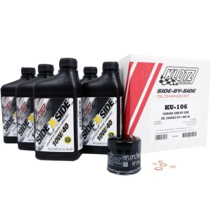 Klotz Full Synthetic Oil Change Kit 10W-40 Yamaha Wolverine Rmax 1000 2021-2023-0