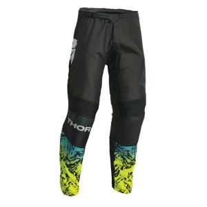 Thor Sector Atlas Men MX Motocross Offroad ATV Pants Black Teal Acid Size 32-0