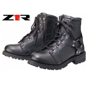 2024 Z1R High Rise Waterproof Women Street Motorcycle Black Boots - Pick Size-0
