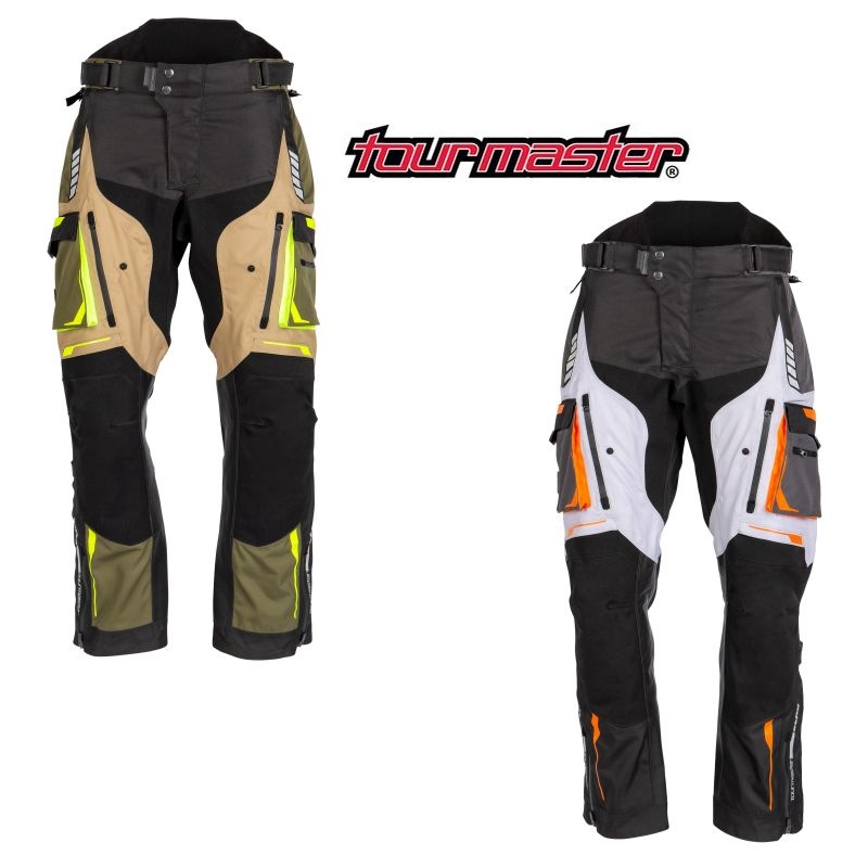 2024 Tourmaster Polyester Highlander WP Waterproof Men Street Motorcycle Pants -0