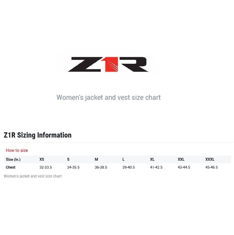 2024 Z1R Combiner Women Street Motorcycle Black/Red Jacket - Pick Size-266109