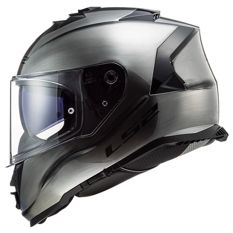 LS2 Assault Full Face Street Motorcycle Helmet Solid Bruched Alloy XS-0