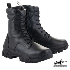 2024 Alpinestars Women Ava Leather Street Motorcycle Riding Black Boots-0