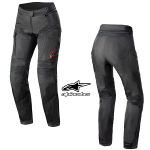 2024 Alpinestars Waterproof Stella Andes Air Street Motorcycle Black Pants-0