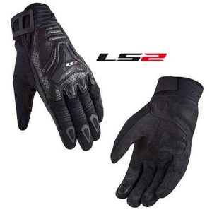 2024 LS2 All Terrain Woman Street Motorcycle Riding Black Gloves -0