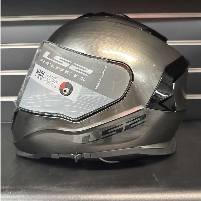 LS2 Assault Full Face Street Motorcycle Helmet Solid Bruched Alloy XS-268365