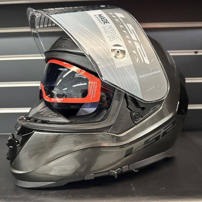 LS2 Assault Full Face Street Motorcycle Helmet Solid Bruched Alloy XS-268366