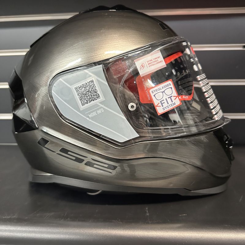 LS2 Assault Full Face Street Motorcycle Helmet Solid Bruched Alloy XS-268367