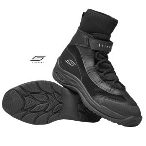 2024 Slippery Liquid Race Watercraft Black Boots - Pick Size-0