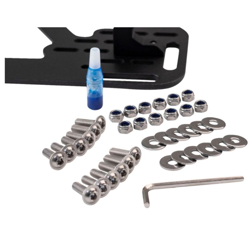 Giant Loop Pannier Mounts 16-18mm Anodized/Black Round Tubing Mounting Kit-270542