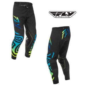 Fly Racing Evolution Dst Zen Motocross Black/Blue/Hi-Vis Pants-0