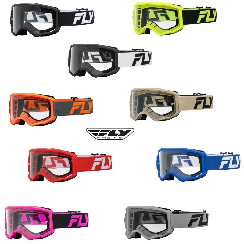 Fly Racing Focus Youth/Kids MX Motocross Offroad ATV Goggle - Pick Color-0