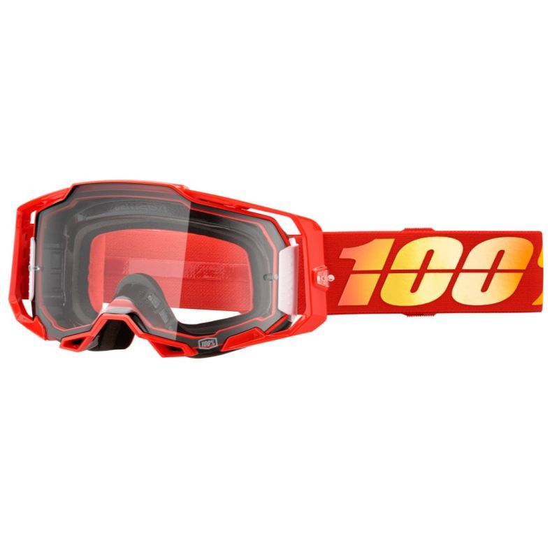 100% Armega Clear Lens Motocross ATV Offroad Goggles - Pick Color-277084