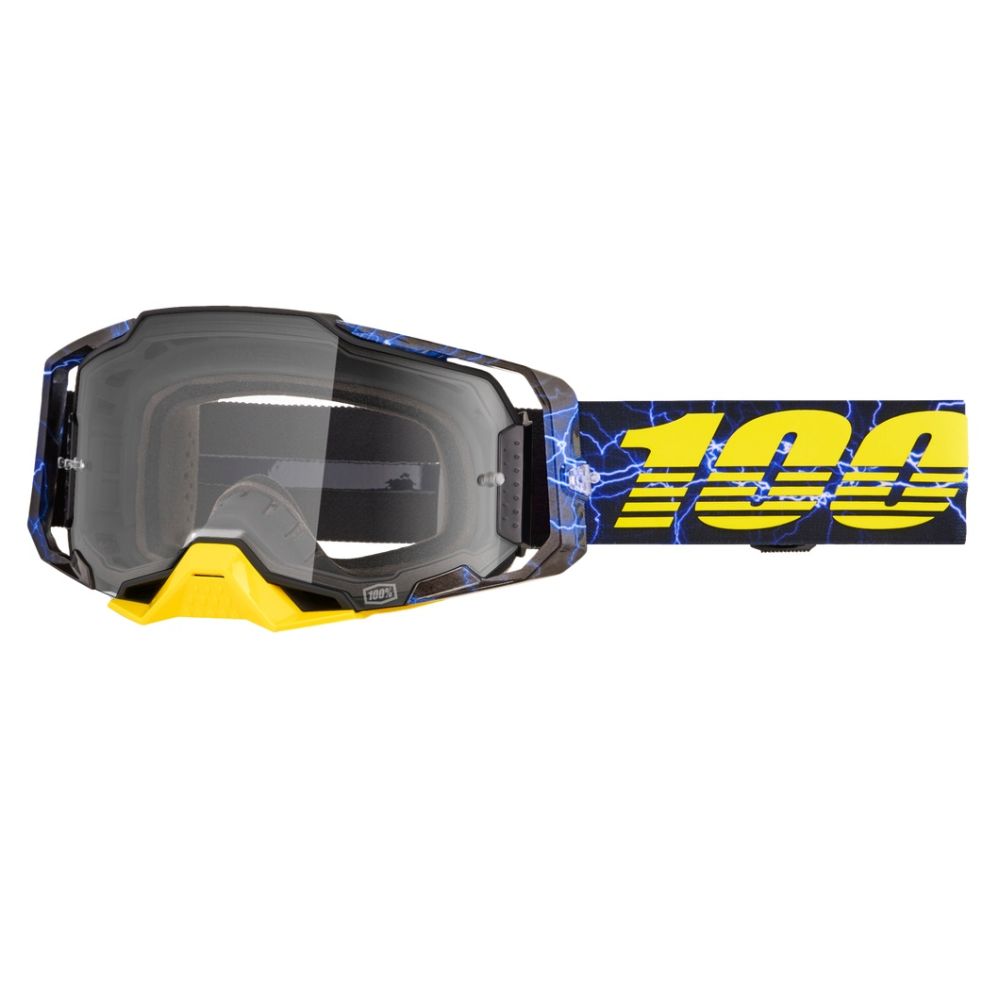 100% Armega Clear Lens Motocross ATV Offroad Goggles - Pick Color - Image 6