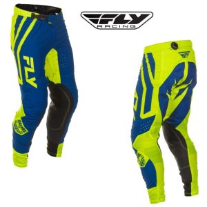 Fly Racing Lite Lancer Le MX Motocross Offroad ATV Navy/Hi-Vis Pants - Pick Size-0