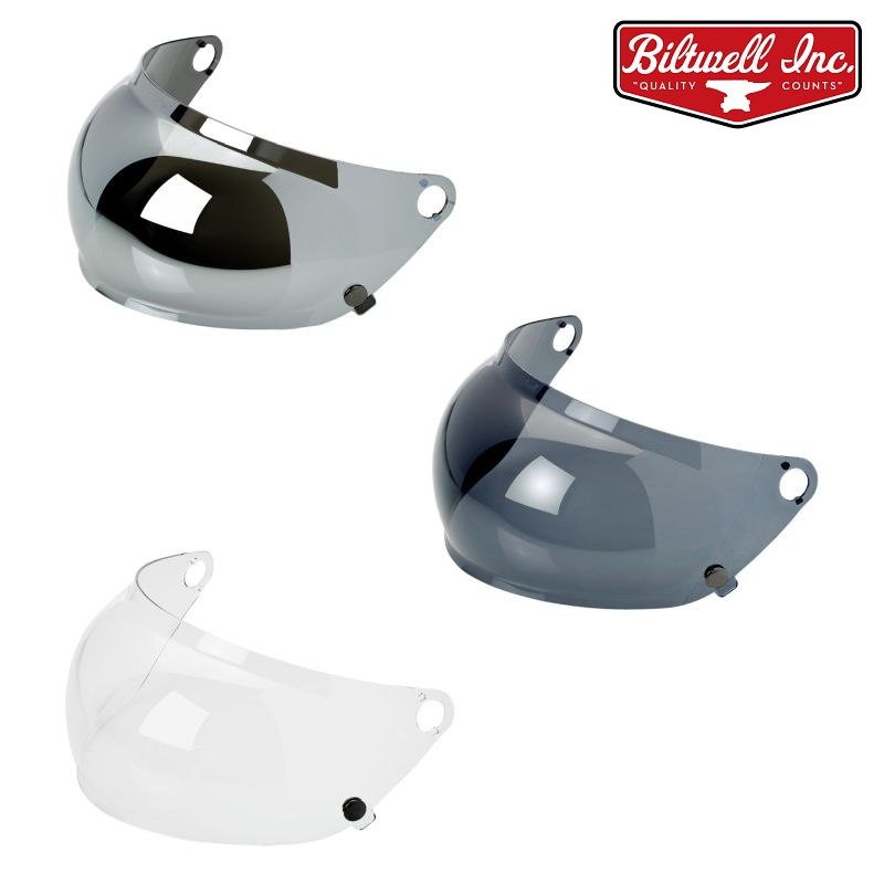 Biltwell Gringo S Gen 2 Replacement Bubble Face Shield Helmet - Pick Color-0