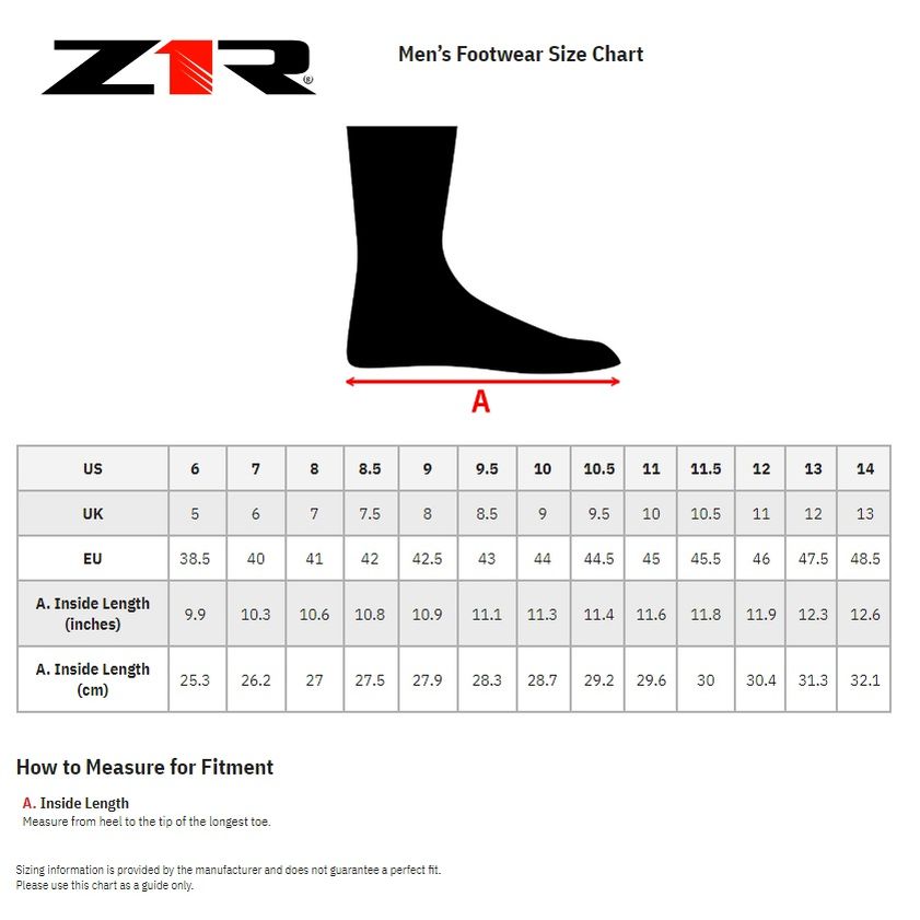 Z1R Workboots Street Motorcycle Riding Boots - Pick Size & Color-278896