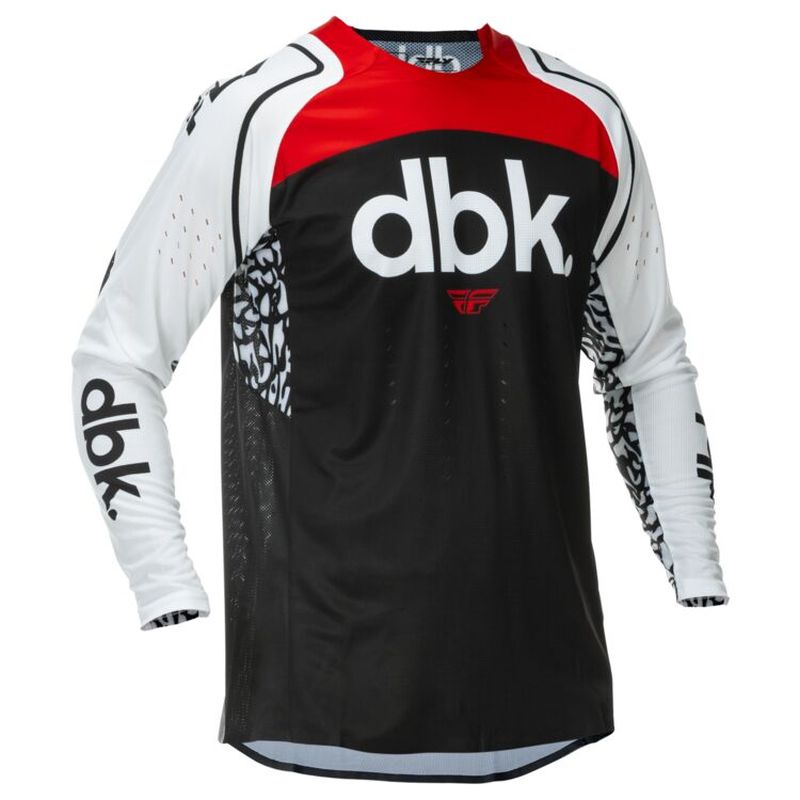 Fly Racing Evolution Dst Dbk Motocross Offroad Black/White/Red Jersey-280228