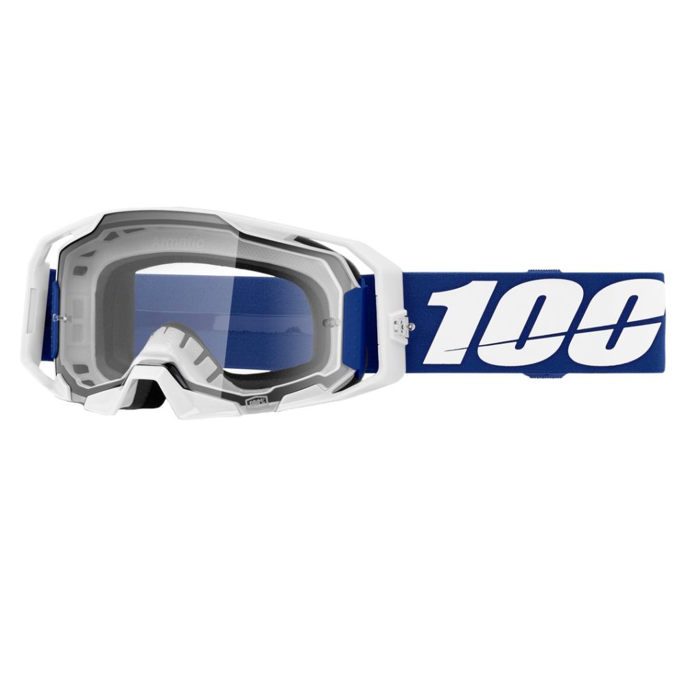100% Armatic Clear Lens Motocross Offroad Goggles - Pick Color - Image 5