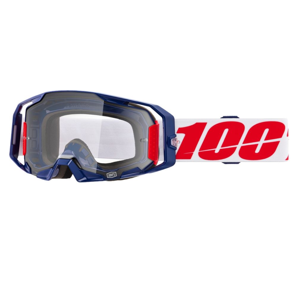 100% Armatic Clear Lens Motocross Offroad Goggles - Pick Color - Image 9
