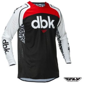 Fly Racing Evolution Dst Dbk Motocross Offroad Black/White/Red Jersey-0