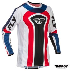 Fly Racing Lite Se Glory Motocross Offroad Red/White/Blue Jersey - Pick Size-0