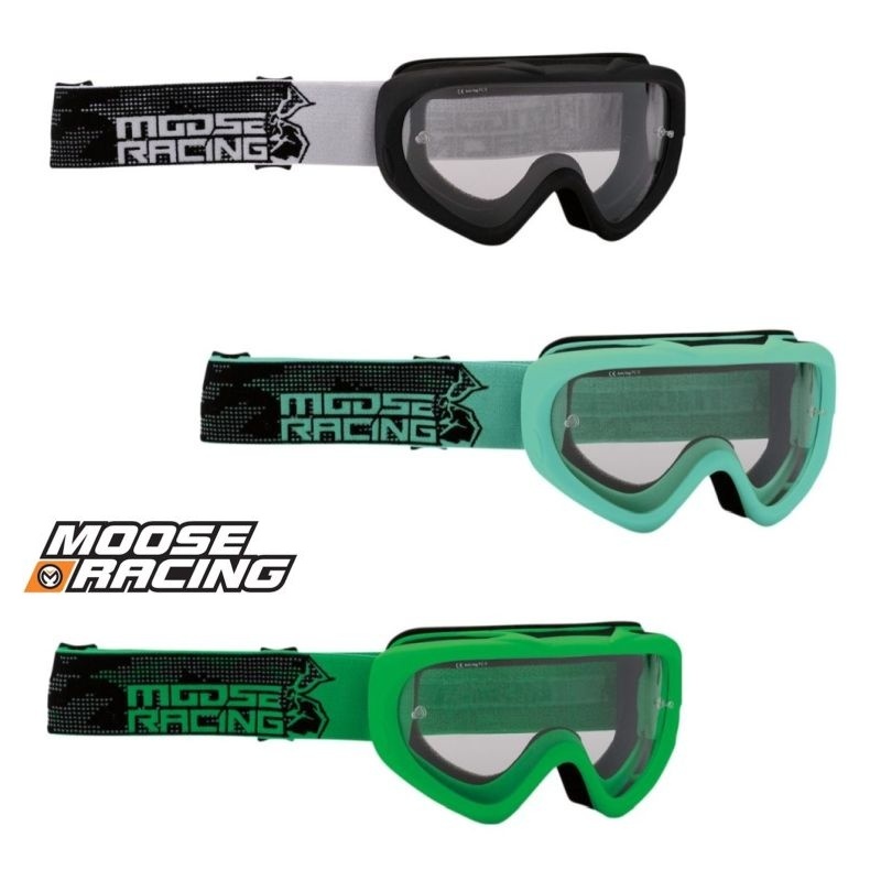 Moose Racing Qualifier Clear Lens MX Motocross Offroad Youth Goggles -Pick Color-0