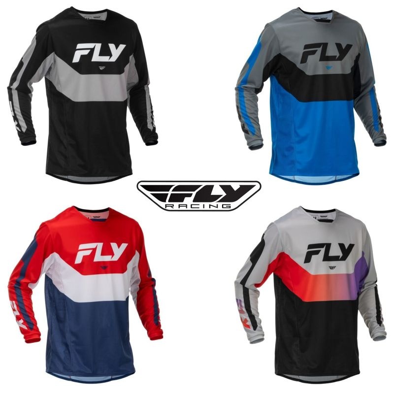Fly Racing Kinetic MX Motocross Offroad ATV Adult Jersey - Pick Size & Color-0