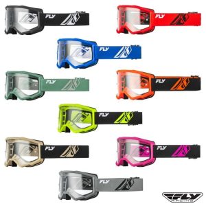 Fly Racing Focus Clear Lens Motocross Offroad ATV Youth Goggles - Pick Color-0