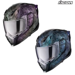 Icon Ultraflite Opal Mandala Full Face Street Motorcycle Helmet -Pick Size/Color-0