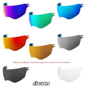 Icon Ultraflite Dropshield Helmet face Replacement shield - Pick Color-0