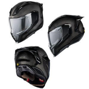 Icon Ultraflite Carbon MIPS Full Face Street Motorcycle Black Helmet - Pick Size-0